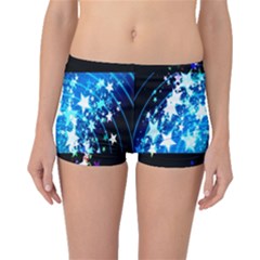Star Abstract Background Pattern Boyleg Bikini Bottoms by Sapixe