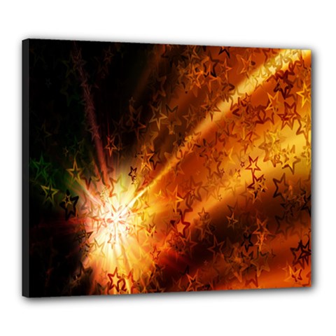 Star Sky Graphic Night Background Canvas 24  X 20  by Sapixe
