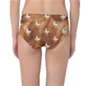 Stars Brown Background Shiny Mid-Waist Bikini Bottoms View2