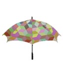 Mosaic Background Cube Pattern Golf Umbrellas View3