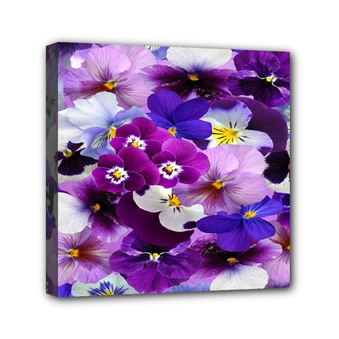Graphic Background Pansy Easter Canvas Travel Bag by Sapixe