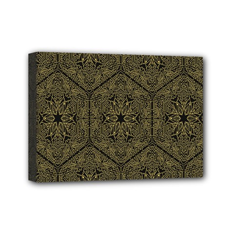 Texture Background Mandala Mini Canvas 7  X 5  by Sapixe