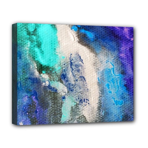 Blue Sensations Deluxe Canvas 20  X 16   by Art2City
