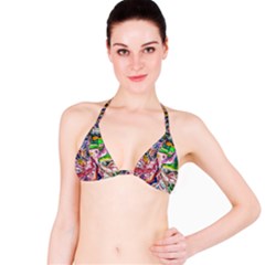 Budha Denied The Shine Of The World Bikini Top by bestdesignintheworld