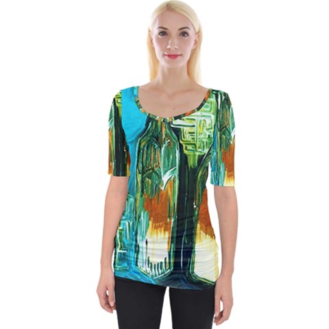 Ceramics Of Ancient Land 2 Wide Neckline Tee by bestdesignintheworld