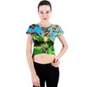 Coral Tree 2 Crew Neck Crop Top View1
