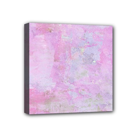 Soft Pink Watercolor Art Mini Canvas 4  X 4  by yoursparklingshop
