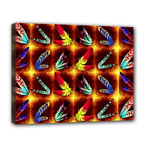 Feathers Canvas 14  X 11  by ArtworkByPatrick
