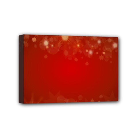 Background Abstract Christmas Mini Canvas 6  X 4  by Simbadda