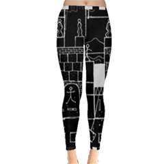 Drawing  Inside Out Leggings by ValentinaDesign