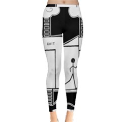 Drawing Inside Out Leggings by ValentinaDesign