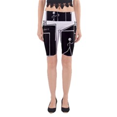 Drawing Yoga Cropped Leggings by ValentinaDesign