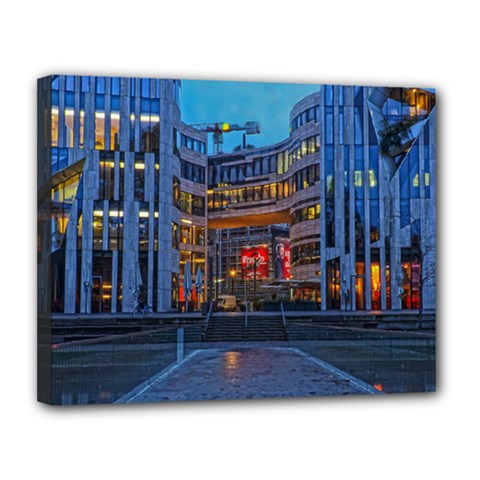 Architecture Modern Building Canvas 14  X 11  by Simbadda