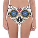 Cranium Sugar Skull Reversible High-Waist Bikini Bottoms View1