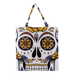 Sugar Skull Grocery Tote Bag by StarvingArtisan