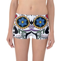 Cranium Sugar Skull Reversible Boyleg Bikini Bottoms by StarvingArtisan