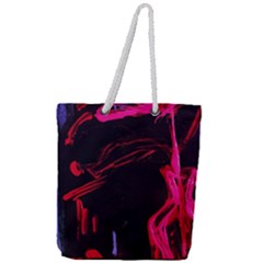 Calligraphy 4 Full Print Rope Handle Tote (large) by bestdesignintheworld