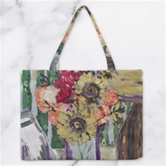 Sunflowers And Lamp Zipper Medium Tote Bag by bestdesignintheworld