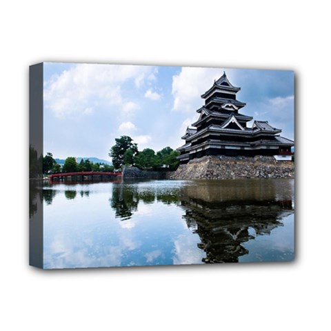 Beautiful Pagoda On Lake Nature Wallpaper Deluxe Canvas 16  X 12   by Modern2018