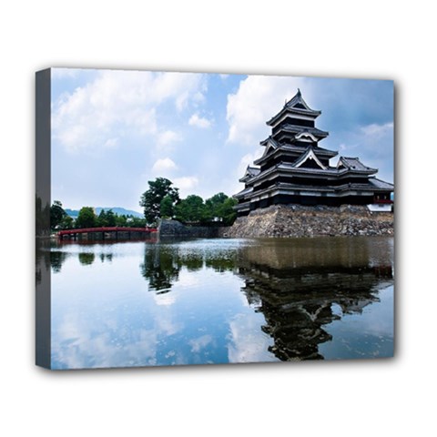 Beautiful Pagoda On Lake Nature Wallpaper Deluxe Canvas 20  X 16   by Modern2018