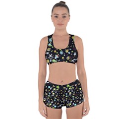 Space Pattern Racerback Boyleg Bikini Set by Valentinaart