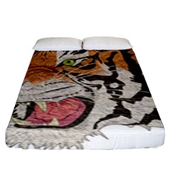 Tiger Tiger Png Lion Animal Fitted Sheet (king Size) by Simbadda