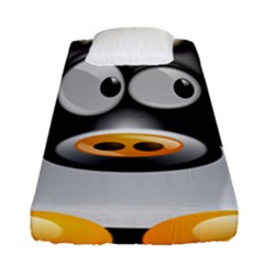 Cow Animal Mammal Cute Tux Fitted Sheet (single Size) by Simbadda