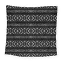 Futuristic Geometric Stripes Pattern Square Tapestry (Large) View1