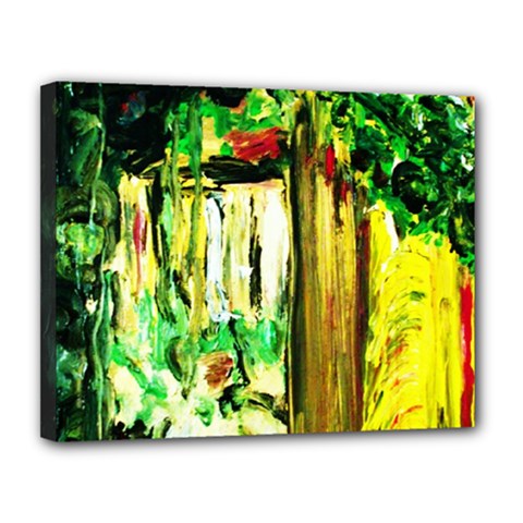 Old Tree And House With An Arch 4 Canvas 14  X 11  by bestdesignintheworld