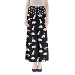 Dinosaurs Pattern Full Length Maxi Skirt by Valentinaart