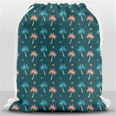Summer Palms Pattern Drawstring Bag (large) by TastefulDesigns
