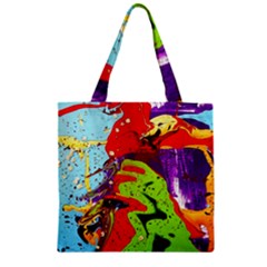 Untitled Island 5 Zipper Grocery Tote Bag by bestdesignintheworld
