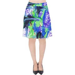 Lilac 3 Velvet High Waist Skirt by bestdesignintheworld