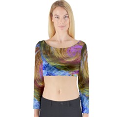 June Gloom 2 Long Sleeve Crop Top by bestdesignintheworld
