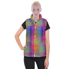 Colorful Sheet Women s Button Up Vest by LoolyElzayat