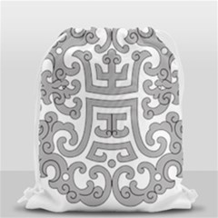 Chinese Traditional Pattern Drawstring Bag (small) by Nexatart