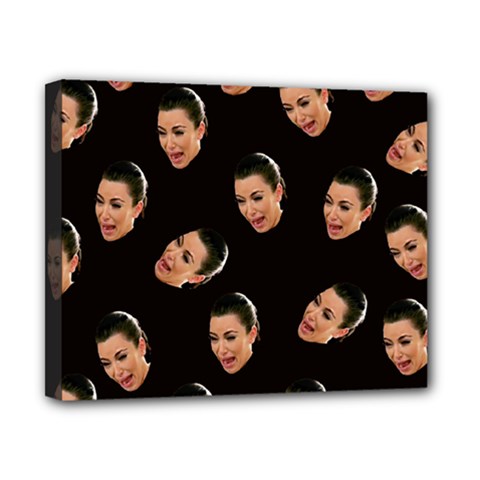 Crying Kim Kardashian Canvas 10  X 8  by Valentinaart