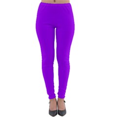 Light Purple Dots Pattern Lightweight Velour Leggings by LoolyElzayat
