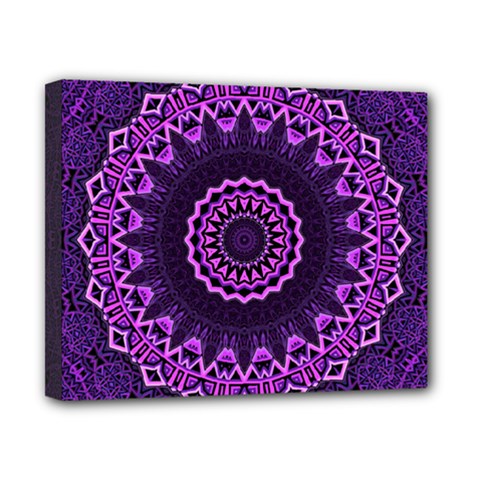 Mandala Purple Mandalas Balance Canvas 10  X 8  by Sapixe