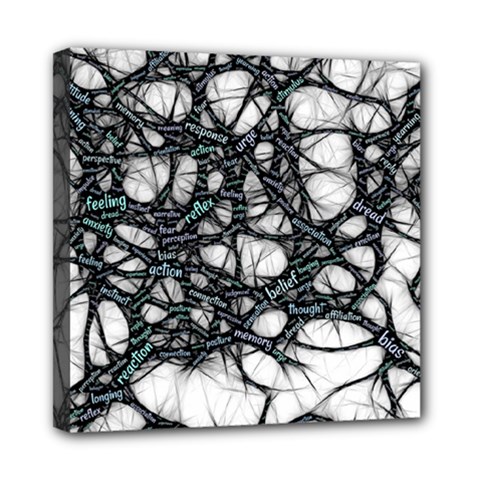 Mindset Neuroscience Thoughts Mini Canvas 8  X 8  by Sapixe