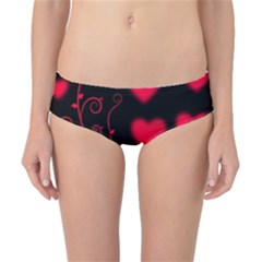 Background Hearts Ornament Romantic Classic Bikini Bottoms by Sapixe