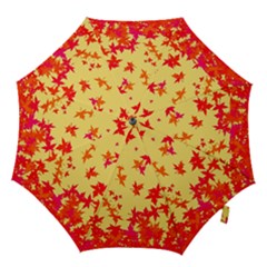 Leaves Autumn Maple Drop Listopad Hook Handle Umbrellas (medium) by Sapixe