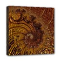 Copper Caramel Swirls Abstract Art Mini Canvas 8  x 8  View1