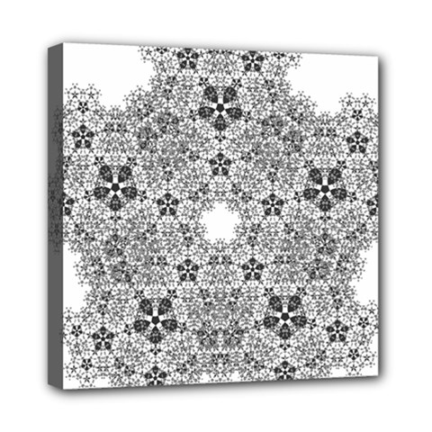 Fractal Background Foreground Mini Canvas 8  X 8  by Sapixe