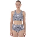 Fractal Background Foreground Racer Back Bikini Set View1