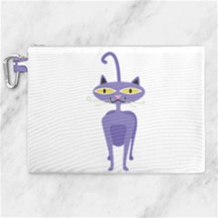 Cat Clipart Animal Cartoon Pet Canvas Cosmetic Bag (xl) by Sapixe