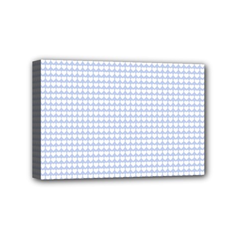 Alice Blue Hearts In An English Country Garden Mini Canvas 6  X 4  by PodArtist
