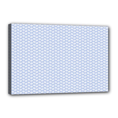Alice Blue White Kisses In English Country Garden Canvas 18  X 12  by PodArtist