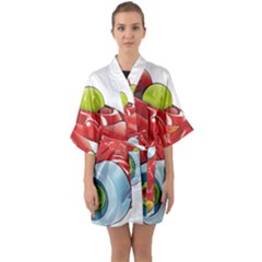 Car Vehicle Racing Car Formula Quarter Sleeve Kimono Robe by Sapixe
