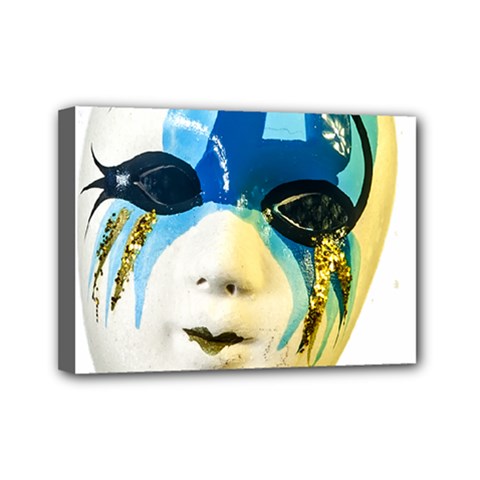 Porcelain Mask Minature Mask Mini Canvas 7  X 5  by Sapixe